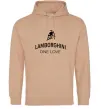 Женская толстовка (худи) Lamborghini one love Песочный фото