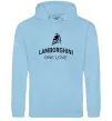 Женская толстовка (худи) Lamborghini one love Голубой фото