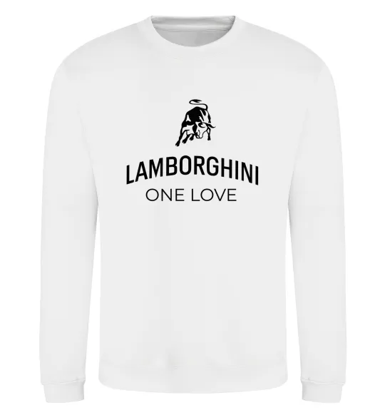 Свитшот Lamborghini one love Белый фото