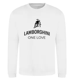 Свитшот Lamborghini one love Белый фото