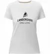 Женская премиум футболка Lamborghini one love Белый Женская премиум футболка Lamborghini one love Белый фото