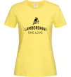 Женская футболка Lamborghini one love Лимонный фото