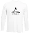 Лонгслив Lamborghini one love Белый фото