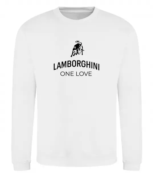 Свитшот Lamborghini one love Белый фото