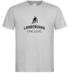 Мужская футболка Lamborghini one love Серый фото