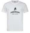 Мужская футболка Lamborghini one love Белый фото