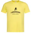 Мужская футболка Lamborghini one love Лимонный фото