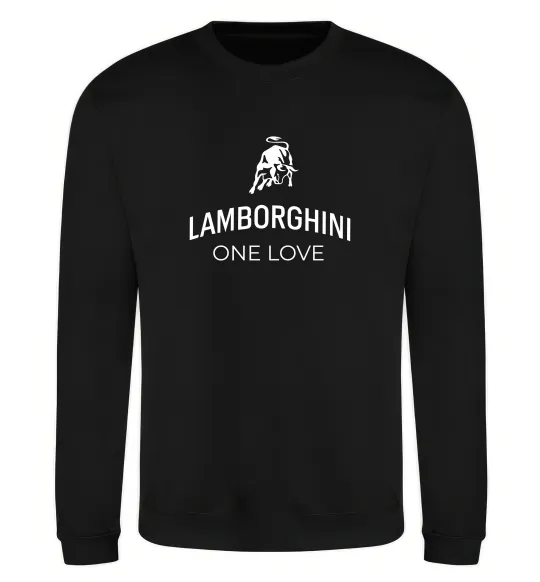 Свитшот Lamborghini one love Черный фото