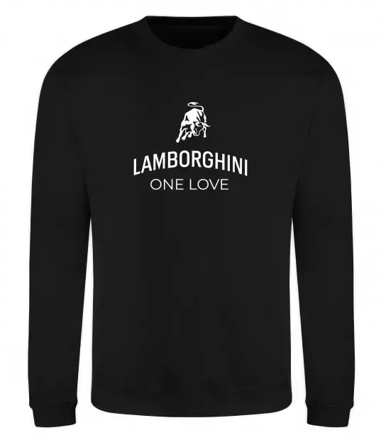Свитшот Lamborghini one love Черный фото