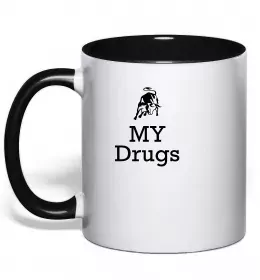 Чашка с цветной ручкой