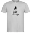 Чоловіча футболка Lambo my drugs Сірий Чоловіча футболка Lambo my drugs Сірий фото