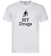 Чоловіча футболка Lambo my drugs Білий Чоловіча футболка Lambo my drugs Білий фото