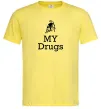 Чоловіча футболка Lambo my drugs Лимонний Чоловіча футболка Lambo my drugs Лимонний фото