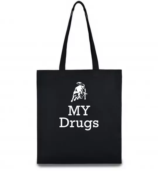 Еко-сумка Lambo my drugs Чорний фото