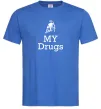 Чоловіча футболка Lambo my drugs Яскраво-синій Чоловіча футболка Lambo my drugs Яскраво-синій фото