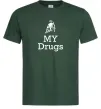 Чоловіча футболка Lambo my drugs Темно-зелений Чоловіча футболка Lambo my drugs Темно-зелений фото