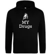 Женская толстовка (худи) Lambo my drugs Черный фото