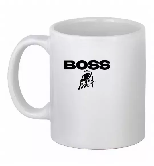 Чашка керамическая Lamborghini boss Белый фото