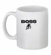 Чашка керамическая Lamborghini boss Белый фото