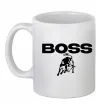 Чашка керамічна Lamborghini boss Білий фото