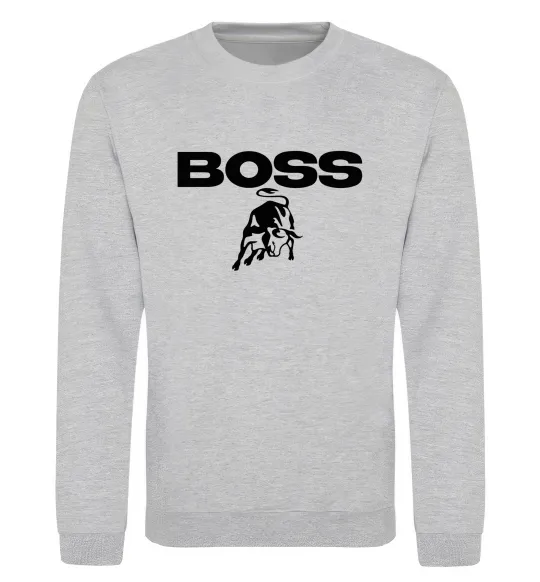 Свитшот Lamborghini boss Серый меланж фото