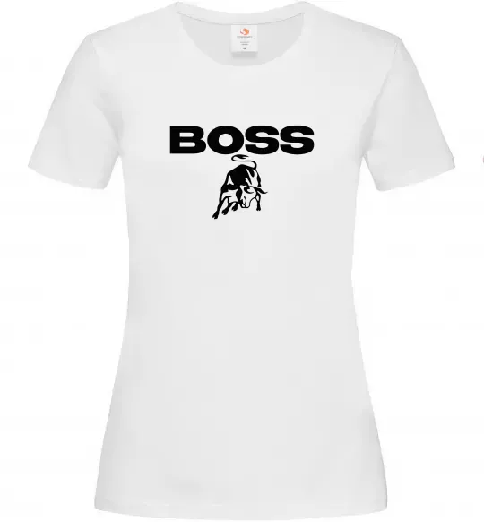 Женская футболка Lamborghini boss Белый фото