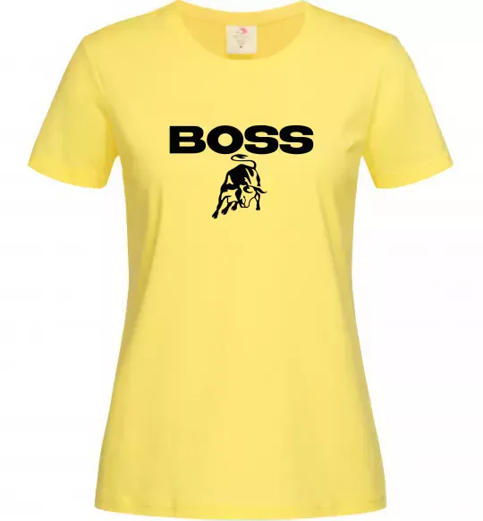 Женская футболка Lamborghini boss Лимонный фото