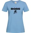 Женская футболка Lamborghini boss Голубой фото