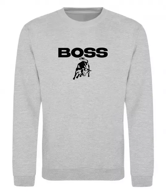 Світшот Lamborghini boss Сірий меланж фото