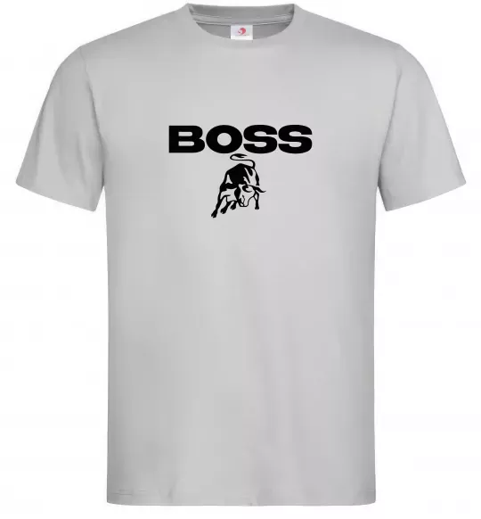 Мужская футболка Lamborghini boss Серый фото