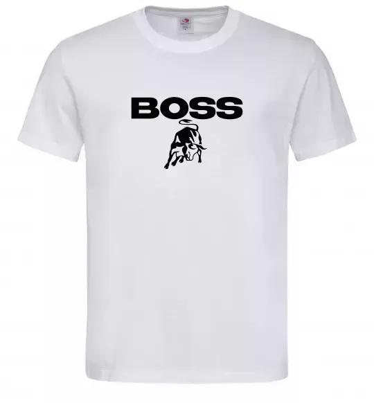 Мужская футболка Lamborghini boss Белый фото