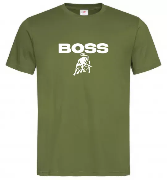 Мужская футболка Lamborghini boss Оливковый фото