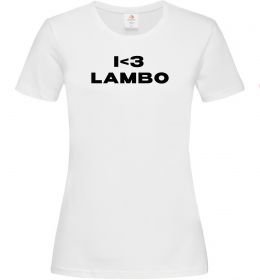 Жіноча футболка I <3 Lambo