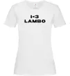 Женская футболка I <3 Lambo Белый фото