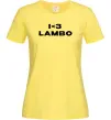 Женская футболка I <3 Lambo Лимонный фото