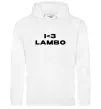 Мужская толстовка (худи) I <3 Lambo Белый фото