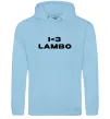 Мужская толстовка (худи) I <3 Lambo Голубой фото
