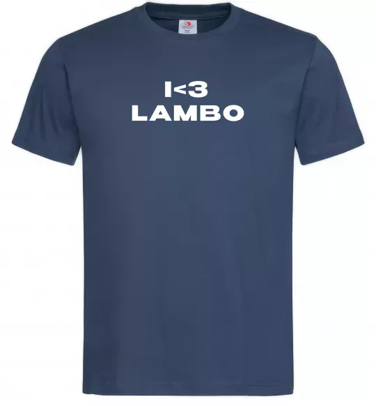 Чоловіча футболка I <3 Lambo Темно-синій фото