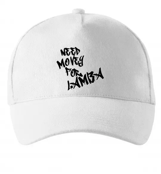 Кепка Need money for Lamba Белый фото