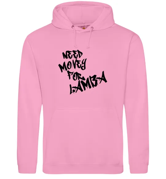Жіноча толстовка (худі) Need money for Lamba Рожевий фото
