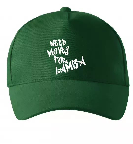 Кепка Need money for Lamba Темно-зеленый фото