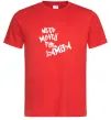 Чоловіча футболка Need money for Lamba Червоний фото