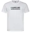 Чоловіча футболка I love Lamborghini Білий фото
