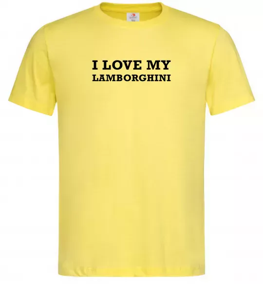 Чоловіча футболка I love Lamborghini Лимонний фото