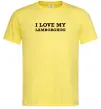Чоловіча футболка I love Lamborghini Лимонний фото