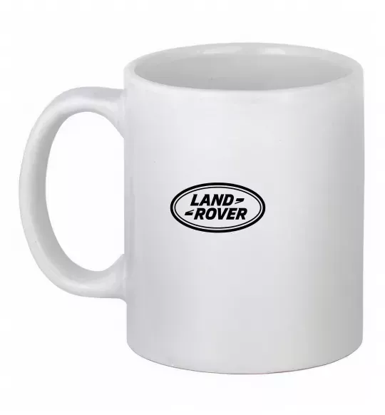 Чашка керамическая Land Rover logo Белый фото