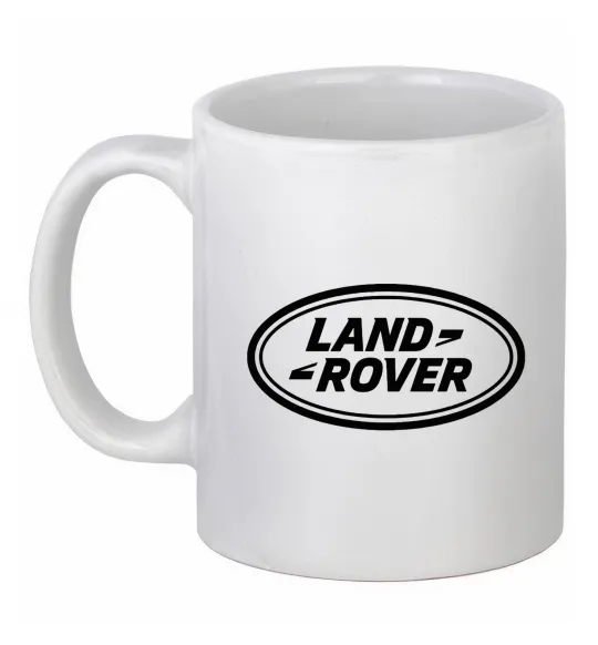 Чашка керамическая Land Rover logo Белый фото