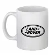 Чашка керамическая Land Rover logo Белый фото
