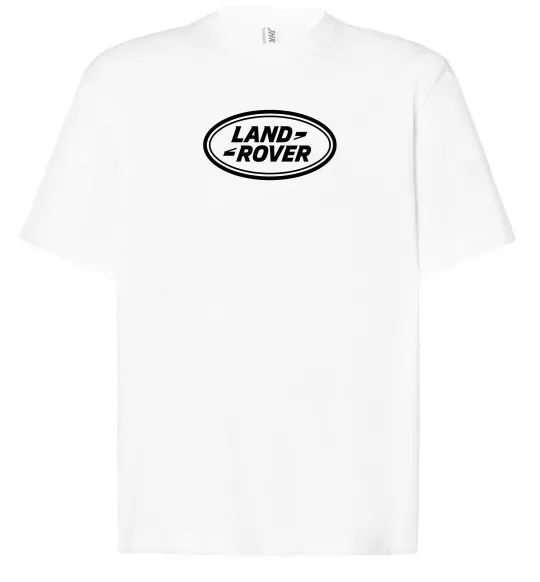 Футболка Оверсайз Land Rover logo Білий фото