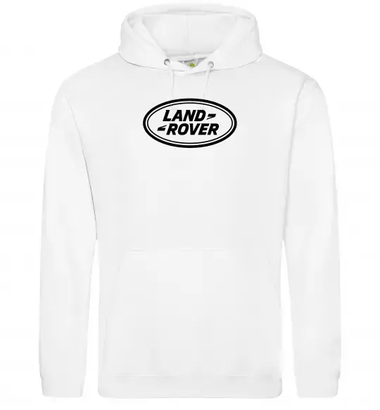Мужская толстовка (худи) Land Rover logo Белый фото
